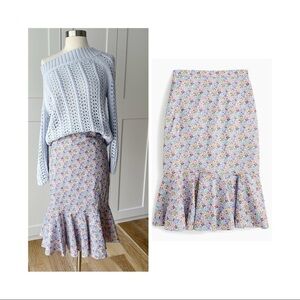 J Crew Trumpet Skirt in Liberty Favorite Flowers sz. 00 NWT